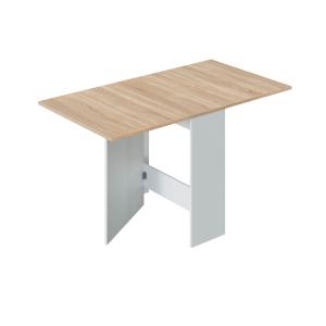 Table dépliable en 3 dimensions effet bois - H78 x L31 cm