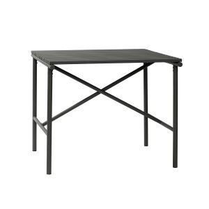 Table en acier inoxydable noir