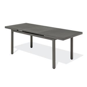 Table en alu et spraystone avec rallonge automatique grise…