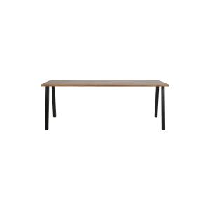 Table en bois avec pietement en métal noir