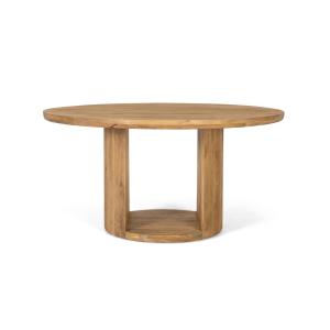 Table en bois de manguier avec plateau rond de 150 cm de di…