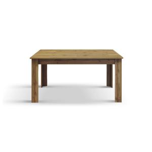 Table en bois, finition chêne rustique, extensible 140x80-1…