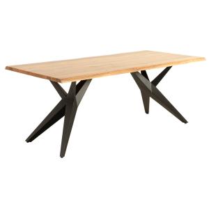 Table en bois massif d'acacia 200x100