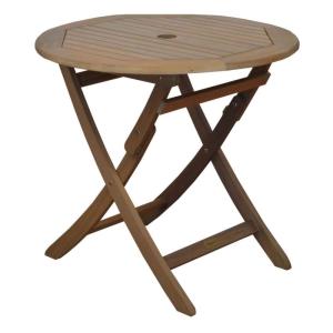 Table en eucalyptus  rond