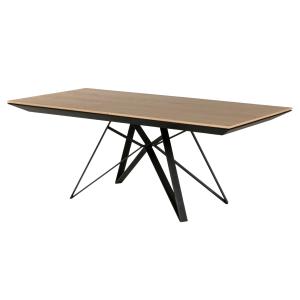 Table en finition bois extensible finition bois/métal L200/…