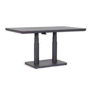 Table en pierre frittée à hauteur réglable 140x80 anthracit…