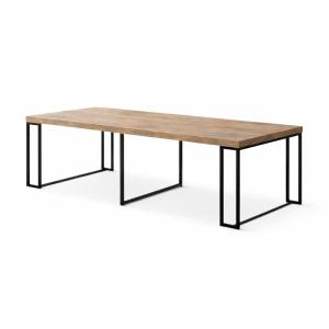 Table extensible 10-12 personnes effet bois 300cm