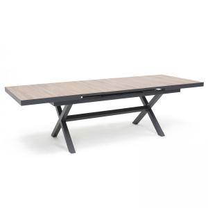 Table extensible 10 places en aluminium et céramique