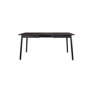 Table extensible 120/162x80cm en bois noir