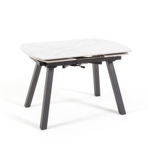 Table extensible 120/180x80 cm avec plateau en céramique ef…