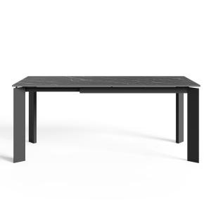 Table extensible 6-8 personnes céramique effet marbre noir…
