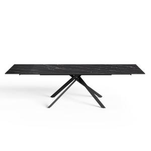 Table extensible 8-10 personnes céramique effet marbre noir…