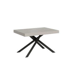 Table extensible 80x120/204 cm effet bois cachemire