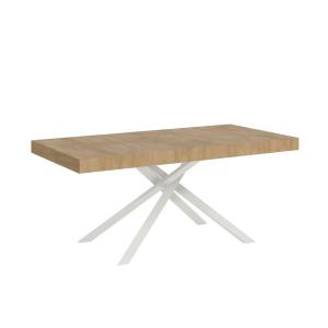 Table extensible 90x180/284 cm effet bois chêne nature