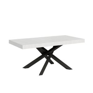 Table extensible 90x180/440 cm effet bois frêne blanc