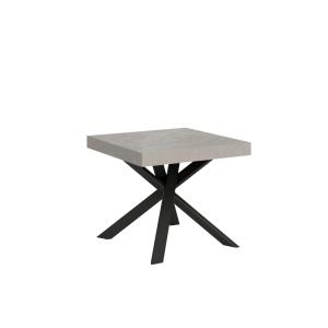 Table extensible 90x90/194 cm effet bois cachemire
