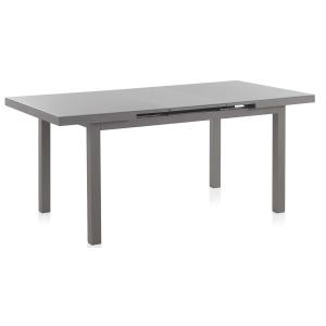 Table extensible aluminium taupe avec verre trempé 180/240X…