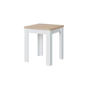 Table extensible blanc/bois L67/134cm
