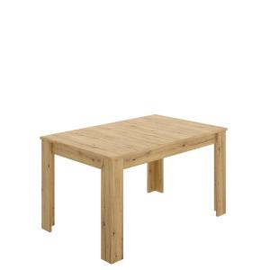 Table extensible effet bois 140/190x90 chêne noueux