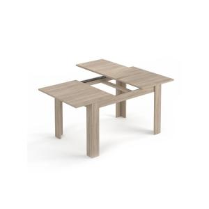Table extensible effet bois 140/190x90 cm chêne