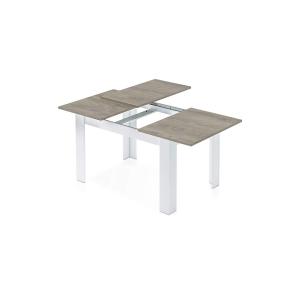 Table extensible effet bois blanc