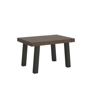 Table extensible effet bois noyer 90x140/400 cm