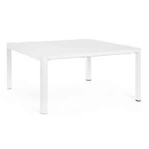 Table extensible en aluminium 149x97/149 blanche