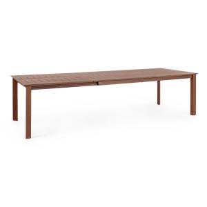 Table extensible en aluminium 200-300X110 rouge