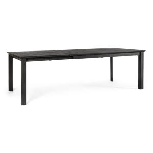 Table extensible en aluminium anthracite 160×100 cm - 240×1…