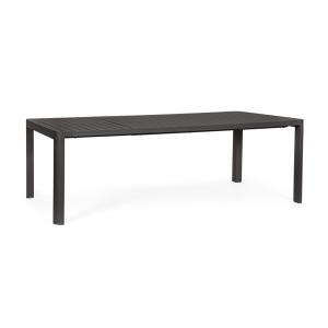 Table extensible en aluminium anthracite 180×100 cm - 240×1…