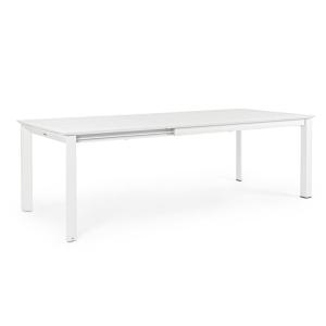 Table extensible en aluminium blanc 160 × 100 cm - 240 × 10…