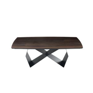 Table extensible en bois noir et marron, 200 x 300 cm, haut…