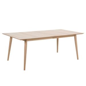 Table extensible en chêne blanchi 8 à 14 couverts L200/300