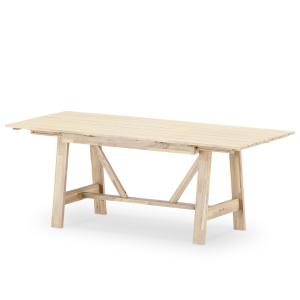 Table extensible jardin en bois 140/200x86