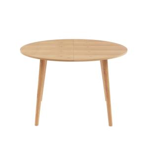 Table extensible  placage chêne 120 à 160cm bois