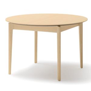 Table extensible ronde aspect chêne clair 120–240 x 120 cm…