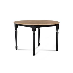 Table extensible ronde bois D105 cm   1 allonge et Pieds to…