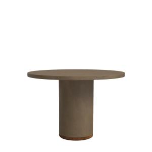 Table extérieure microciment couleur terre 110 cm