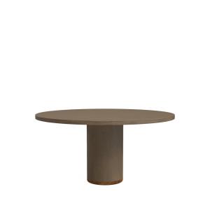 Table extérieure microciment couleur terre 150 cm