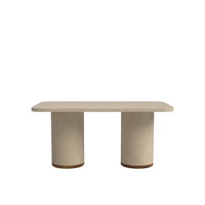 Table extérieure microciment sable 160 cm