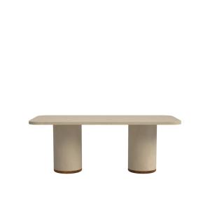 Table extérieure microciment sable 200 cm