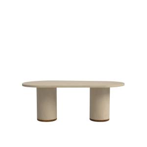Table extérieure microciment sable 220 cm