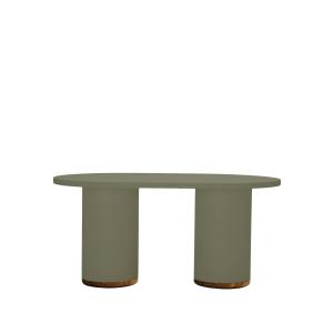 Table extérieure microciment vert olive 200 cm