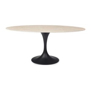 Table fixe céramique noir, beige