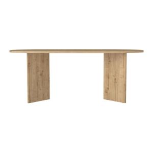 Table fixe effet bois