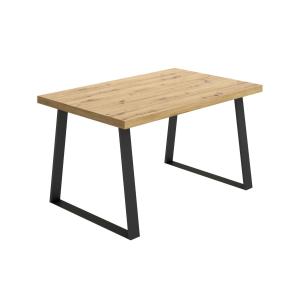 Table fixe effet bois beige 150x90 cm