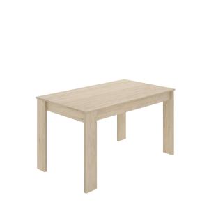 Table fixe effet bois beige 159x81 cm