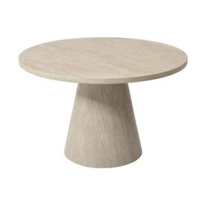 Table fixe effet bois beige