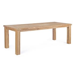 Table fixe en bois de teck recyclé 240x100