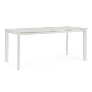 Table fixe en pierre naturelle et structure en aluminium 18…